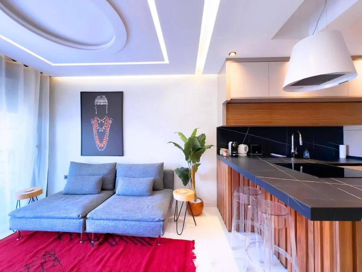 公寓 马拉喀什Appt De Luxe Avec Terrasse,Piscinepartagee & Wifi公寓