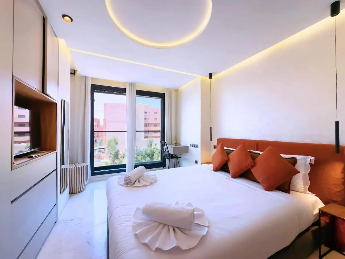 马拉喀什Appt De Luxe Avec Terrasse,Piscinepartagee & Wifi公寓 0*, 马拉喀什 摩洛哥